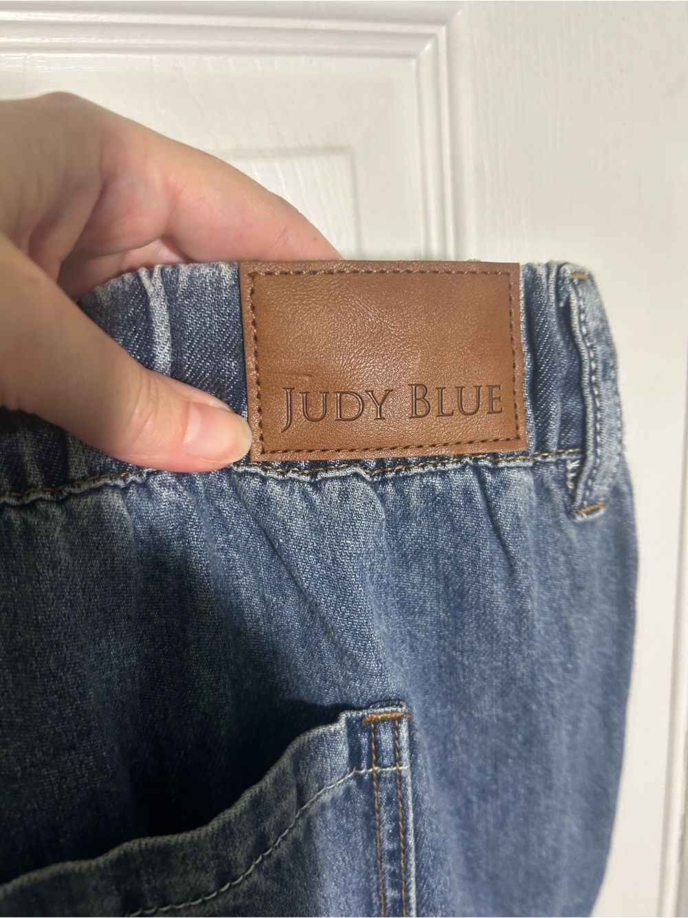 JUDY BLUE MADE TO MOVE WIDE LEG PALAZZO FEATHERWEIGHT ELASTIC WAIST Size 13/31 - Picture 8 of 15